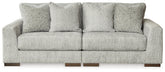 Prime Furniture - Ashley Furniture - Regent Park Sectional - RAF 6-Piece Sectional / Pewter - 14404S7